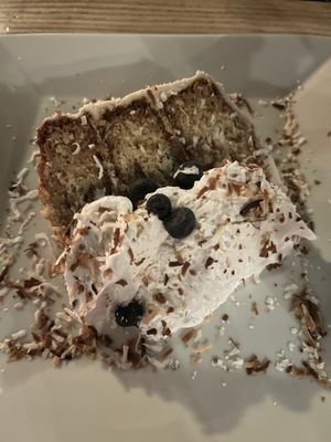 Coconut cake at ION - It's Only Natural Restaurant in Middletown