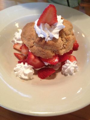 strawberry shortcake at ION - It's Only Natural Restaurant in Middletown
