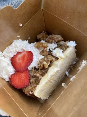 Carrot cake , all VEGAN!  at ION - It's Only Natural Restaurant in Middletown