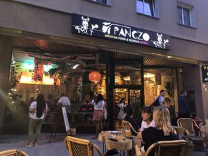 Outside sitting  at Panczo in Wroclaw