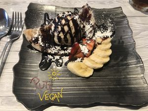 Roti for desert  at Puti Vegan Cafe in Glasgow