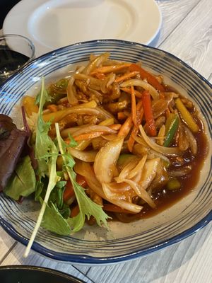 Crispy chicken  at Puti Vegan Cafe in Glasgow