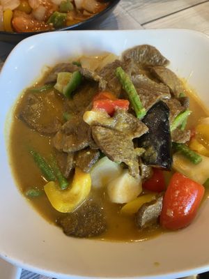 Japanese beef curry at Puti Vegan Cafe in Glasgow