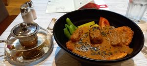 Katsu curry at Puti Vegan Cafe in Glasgow