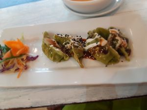 Gyoza at Puti Vegan Cafe in Glasgow
