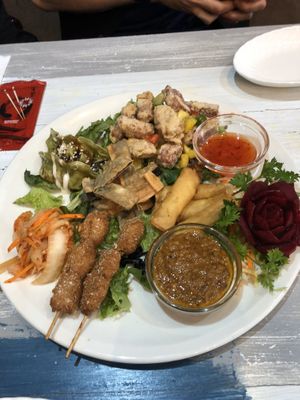 Starter platter for 2 at Puti Vegan Cafe in Glasgow