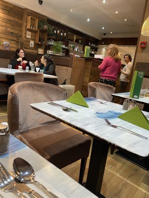 Decor at Puti Vegan Cafe in Glasgow