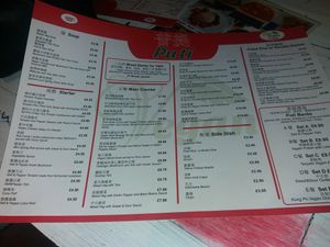 Menu at Puti Vegan Cafe in Glasgow