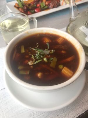 Hot and Sour Soup at Puti Vegan Cafe in Glasgow