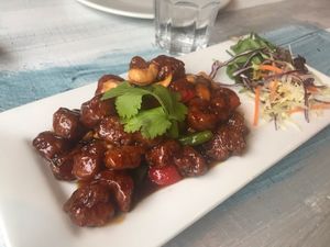 Crispy Soya Protein at Puti Vegan Cafe in Glasgow