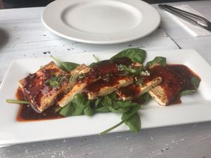 Korean Tofu ‘Steak’ at Puti Vegan Cafe in Glasgow