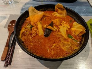 Laksa at Puti Vegan Cafe in Glasgow