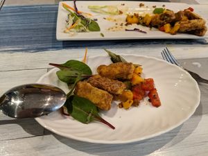 Salt and pepper tempeh (I forgot to picture before eating, I was too excited) at Puti Vegan Cafe in Glasgow