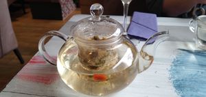 Selection of tasty and unusual teas at Puti Vegan Cafe in Glasgow