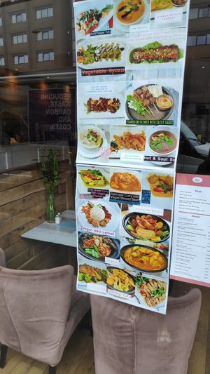 Visual menu at Puti Vegan Cafe in Glasgow