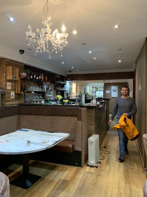 The restaurant at Puti Vegan Cafe in Glasgow