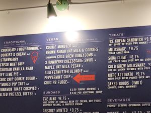 menu at Off Track in Charleston