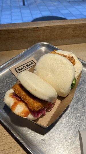 Fancy tofu (in the front) & classic tofu  at BAO BAR 1070 in Vienna