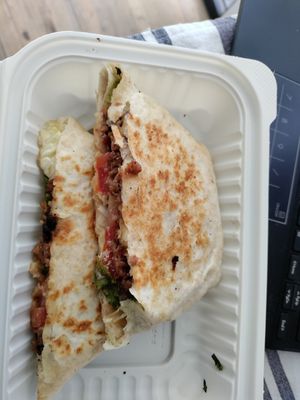 I'm still waiting for the crunch in the wrap. at VegCo Restaurante Vegano in Queretaro