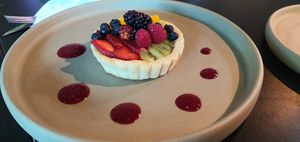 Tarta de frutas >u  at VegCo Restaurante Vegano in Queretaro