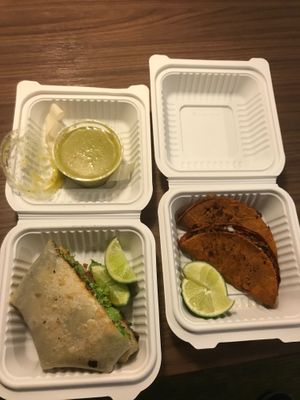 Excellent quesadillas and Crunchy Wrap. at VegCo Restaurante Vegano in Queretaro