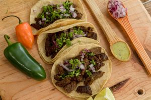 Vegan tacos at VegCo Restaurante Vegano in Queretaro