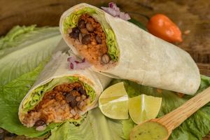 Burritos at VegCo Restaurante Vegano in Queretaro