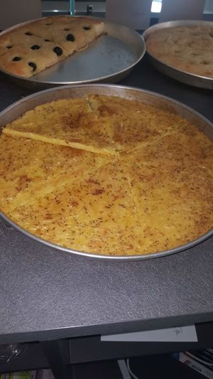 Chickpea flour  at Fornacàlia Bakery in Termoli