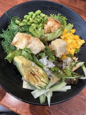 Vegan Poke Bowl  at Green's in Blacksburg