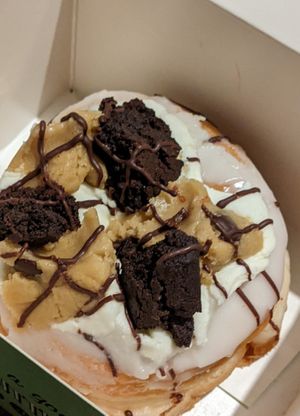 Ice Ice Bae Bae - vanilla and chocolate at Doughnut Time in East London