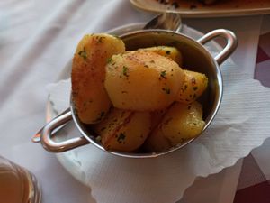 Beilage zu Zucchini at Burgterrasse in Klingenberg