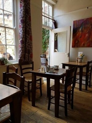Interior at Goji Vegetarian Cafe and Deli in York