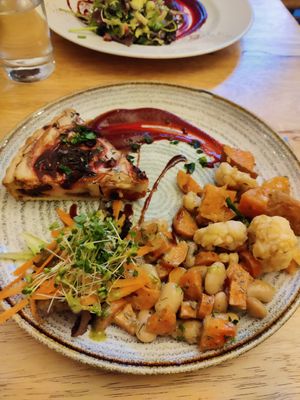 Cashew Cream Tart at Goji Vegetarian Cafe and Deli in York