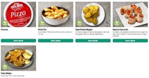 vegan options at Papa John's in Haarlem