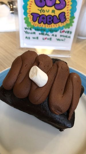 Vegan chocolate loaf at Claire's Corner Copia in New Haven
