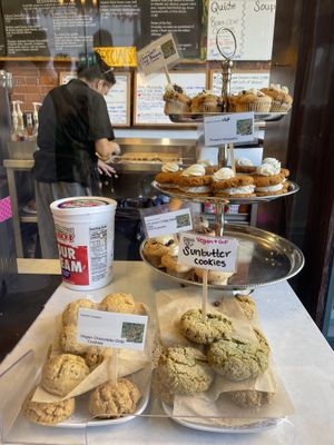 Some vegan desserts at Claire's Corner Copia in New Haven