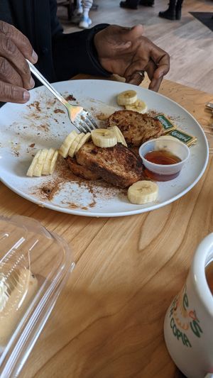 French toast at Claire's Corner Copia in New Haven
