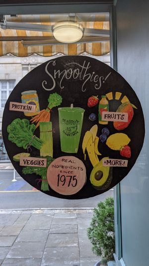 Smoothies too! at Claire's Corner Copia in New Haven