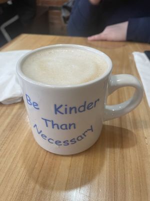 Pumpkin spice latte with oat milk  at Claire's Corner Copia in New Haven