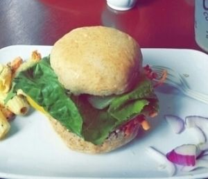 California Burger at Claire's Corner Copia in New Haven