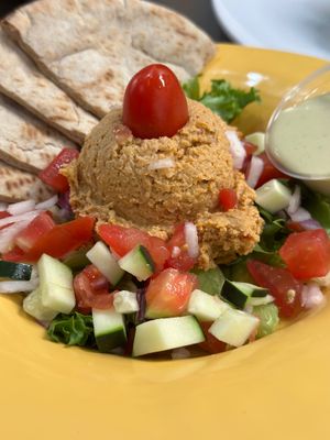 Hummus Appetizer at Claire's Corner Copia in New Haven