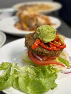 Veggie Burgers at Claire's Corner Copia in New Haven