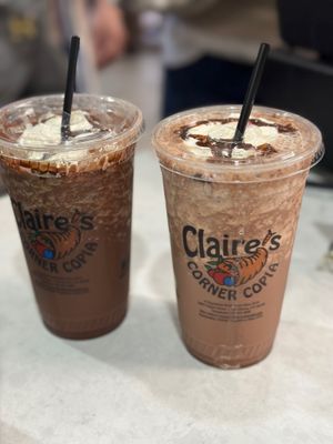 Chocolate Island and Thindulgence Smoothies at Claire's Corner Copia in New Haven