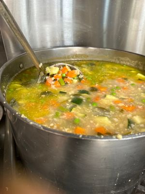 Split Pea Soup- served with our homemade bread  at Claire's Corner Copia in New Haven