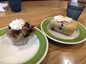 Cupcake and Loaf  at Claire's Corner Copia in New Haven