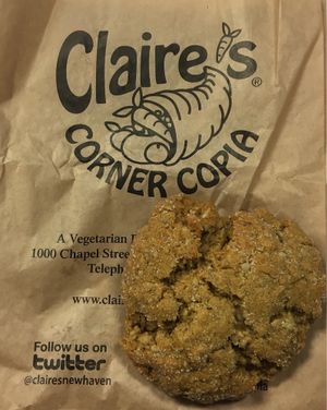 Sunbutter Cookie at Claire's Corner Copia in New Haven