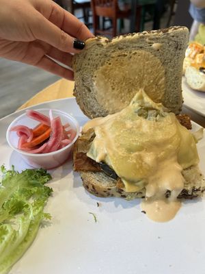 Reuben sandwich at Claire's Corner Copia in New Haven