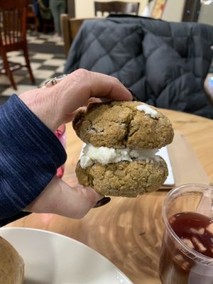 Sun butter cookie Whoopi pie!  at Claire's Corner Copia in New Haven