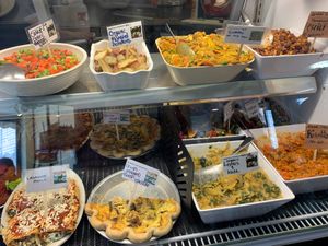 Part of the food bar at Claire's Corner Copia in New Haven