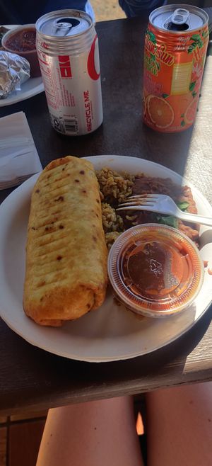 Chimichanga with tofu at Island Taco in Waimea